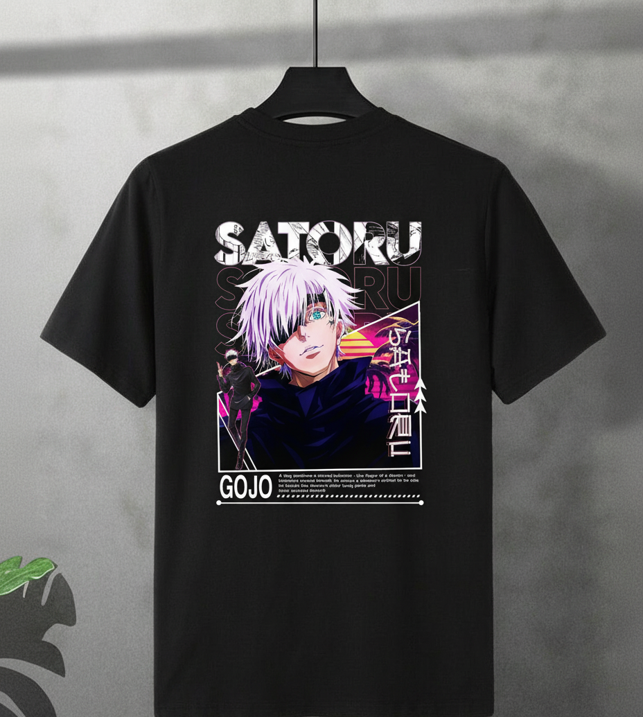 Gojo Satoru Streetwear Tee – Anime Graphic T-Shirt